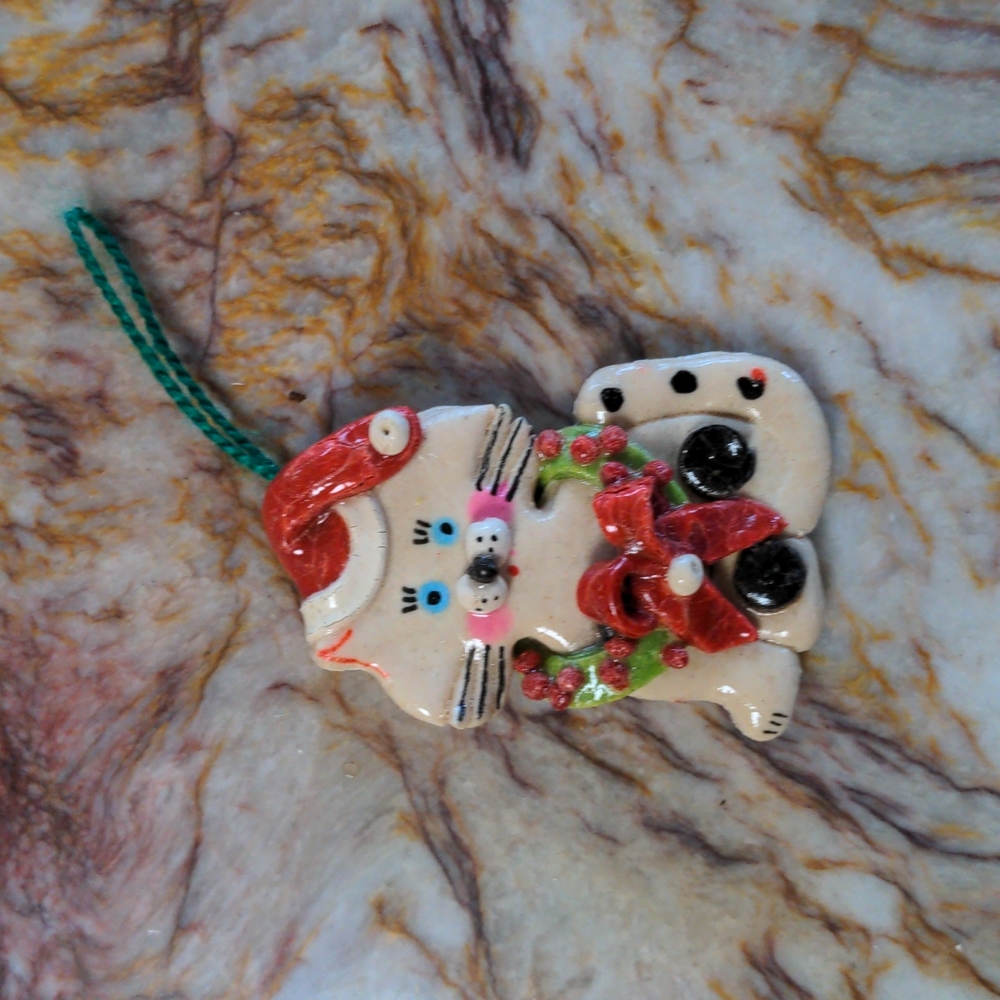 Kitty Cat Christmas Ornament